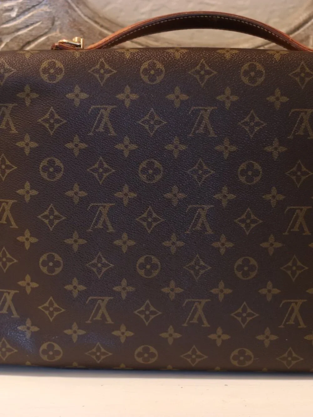 Vintage Louis Vuitton Monogram Bel Air Messenger Bag / Briefcase